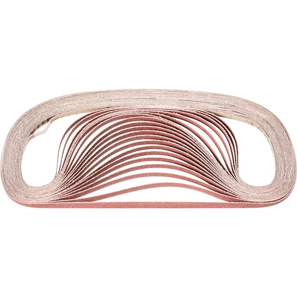 Pferd Coated Belt, Al/Oxd, 1/4"x24", 80 Grit, 1/4" W, 24" L, Coated, Aluminum Oxide, 80 Grit 49012 - main